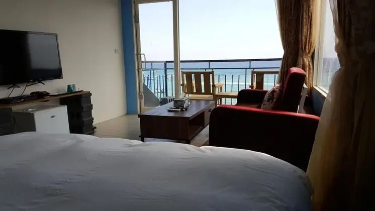Panoramic Tek Büyük Yataklı Oda, Balkon, Plaj Kenarı