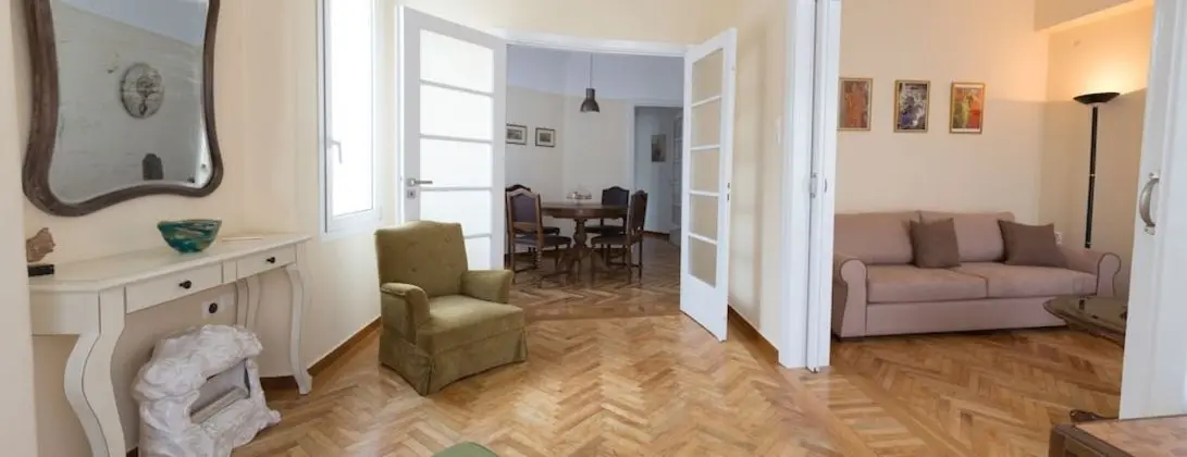 Zeus 115m2 Penthouse Apartment - Balcony with Acropolis View