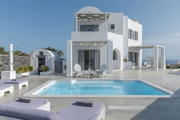 Villa, 3 Yatak Odası, Kişiye Özel Havuzlu, Deniz Manzaralı (Caldera)