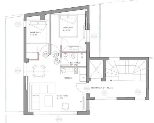 Exclusive Çatı Katı Süiti (Penthouse), 2 Yatak Odası, Teras, Executive Katı