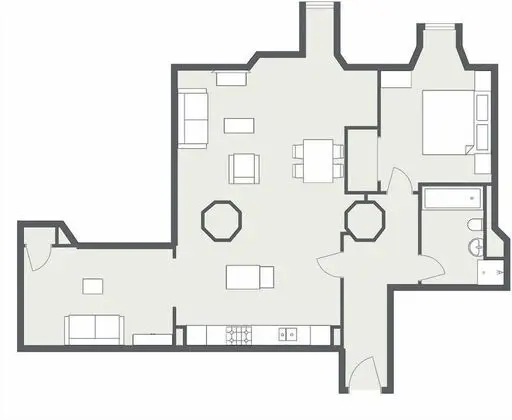 Apart Daire, Özel Banyo (AC17)