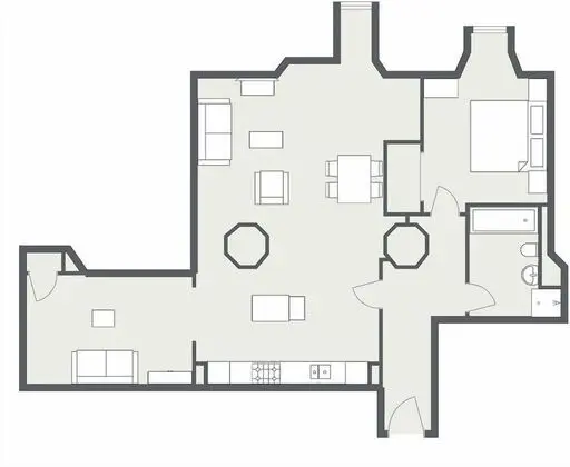 Apart Daire, Özel Banyo (AC17)