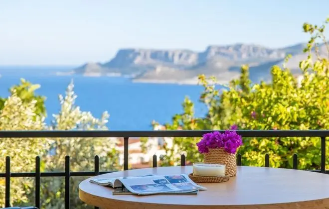 Deluxe Oda, Deniz Manzaralı, Balkonlu