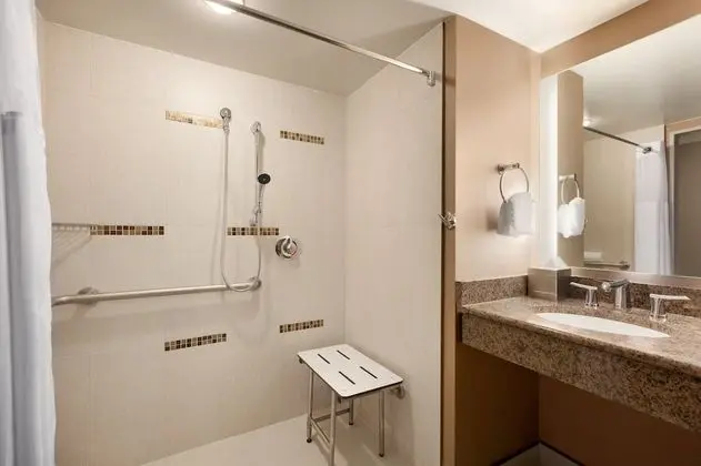 Oda, 1 En Büyük (King) Boy Yatak, Engellilere Uygun (Roll-In Shower)