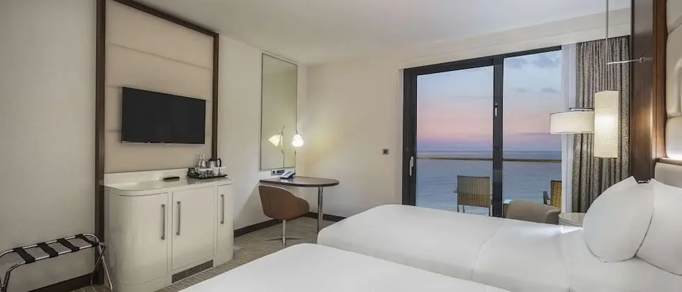Oda, 2 Tek Kişilik Yatak, Balkon, Deniz Manzaralı (Guest Room)