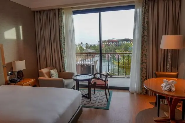 Room, 2 Double Beds, Partial Sea View
