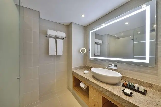 Room, 2 Double Beds, Partial Sea View