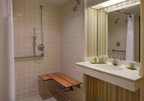 Oda, 1 En Büyük (King) Boy Yatak, Engellilere Uygun (Mobility & Hearing, Roll-in Shower)