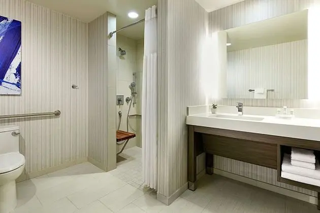 Oda, 1 En Büyük (King) Boy Yatak, Engellilere Uygun (Mobility & Hearing, Roll-in Shower)