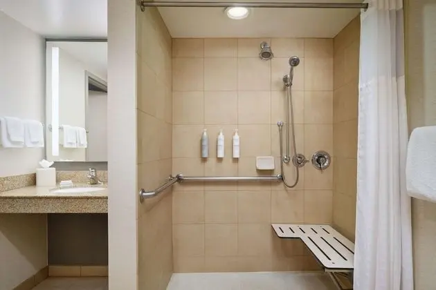 Oda, 1 En Büyük (King) Boy Yatak, Engellilere Uygun (Mobility & Hearing, Roll-In Shower)
