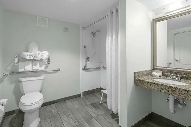Oda, 2 Büyük (Queen) Boy Yatak (Mobility Accessible W/ Roll-in Shower)
