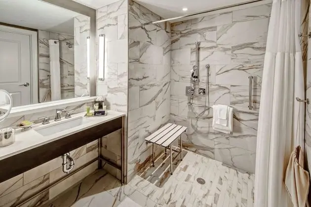 ADA Accessible Room, 1 King Bed, Accessible (Roll-In Shower, Mobility & Hearing)