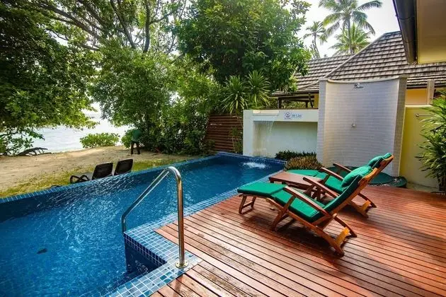 Deluxe Villa, 1 En Büyük (King) Boy Yatak, Kişiye Özel Havuzlu, Denize Sıfır