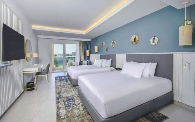 Deluxe Oda, 2 Çift Kişilik Yatak, Deniz Manzaralı