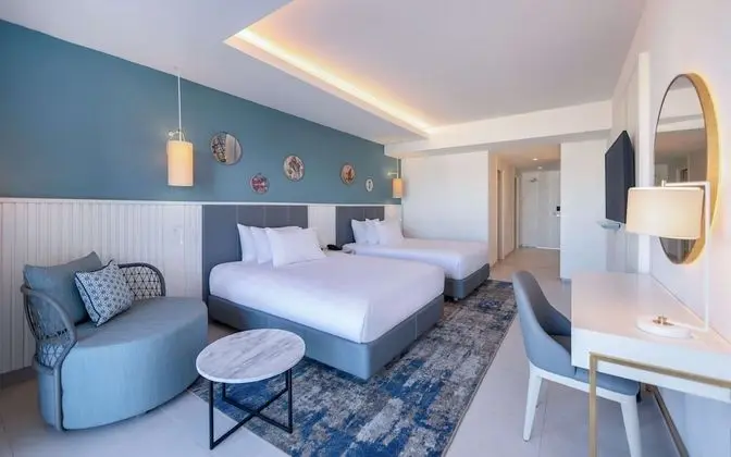 Deluxe Oda, 2 Çift Kişilik Yatak, Deniz Manzaralı