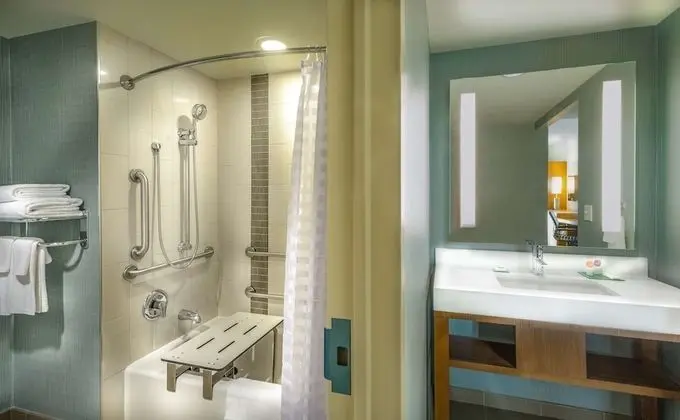 Oda, 1 En Büyük (King) Boy Yatak ve Çekyat, Engellilere Uygun (Roll-in Shower)