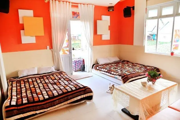 Design Dört Kişilik Oda, 2 Büyük (Queen) Boy Yatak, Bahçe Manzaralı