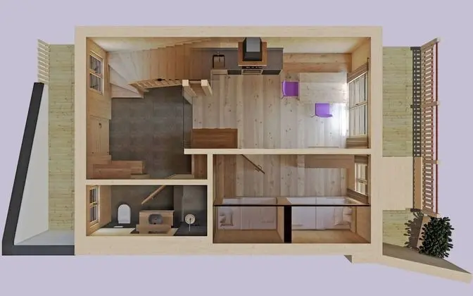 Luxury Dağ Evi (2 - 4 Adults)