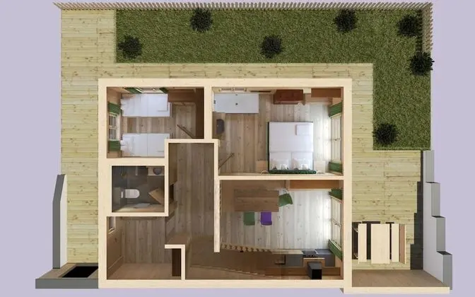 Luxury Dağ Evi, Birden Çok Yatak, Sigara İçilmez (4 - 8 Adults)