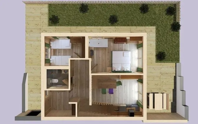 Luxury Dağ Evi, Birden Çok Yatak, Sigara İçilmez (4 - 8 Adults)