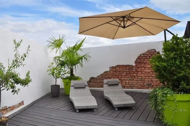 Deluxe Tek Büyük Yataklı Oda, Teras