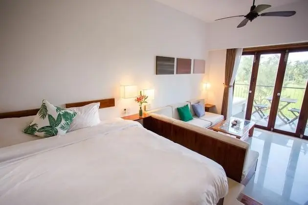 Deluxe Stüdyo (Triple, Rice Fields & Pool View)