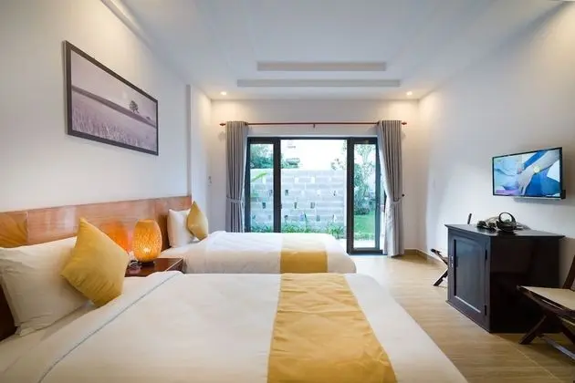 Deluxe Stüdyo, 2 Tek Kişilik Yatak, Balkon, Bahçe Manzaralı