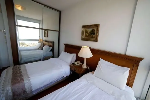 Deluxe Tek Büyük veya İki Ayrı Yataklı Oda, 2 Tek Kişilik Yatak, Deniz Manzaralı