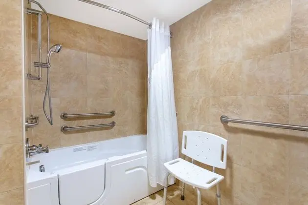 Standard Oda, 1 Büyük (Queen) Boy Yatak, Engellilere Uygun (Mobility Roll-In Shower)