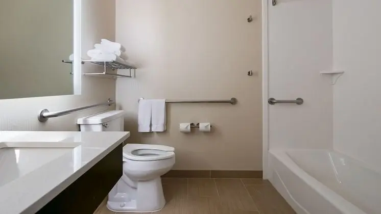 Standard Oda, 1 Büyük (Queen) Boy Yatak, Engellilere Uygun (Roll-In Shower)