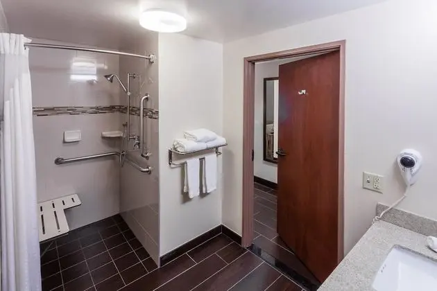 Standard Oda, 2 Büyük (Queen) Boy Yatak, Engellilere Uygun (Comms Accessible. Roll-In Shower)