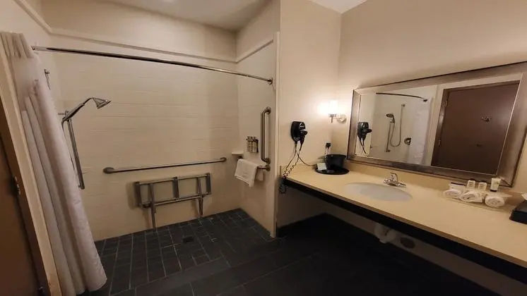 Oda, 1 En Büyük (King) Boy Yatak, Engellilere Uygun (Roll-In Shower)
