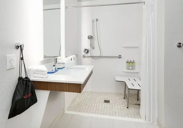 Standard Oda, 1 En Büyük (King) Boy Yatak, Engellilere Uygun (Communication, Roll-In Shower)