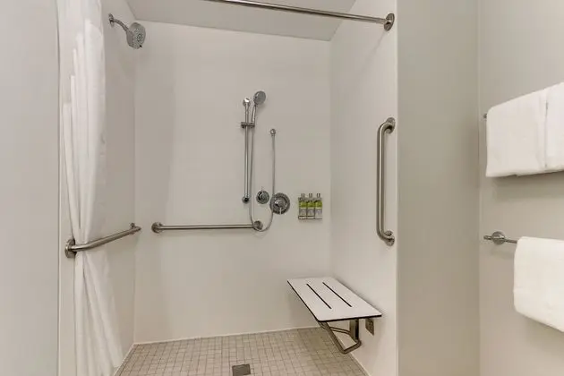 Oda, 1 En Büyük (King) Boy Yatak, Engellilere Uygun (Roll-In Shower, Extra Floor Space)