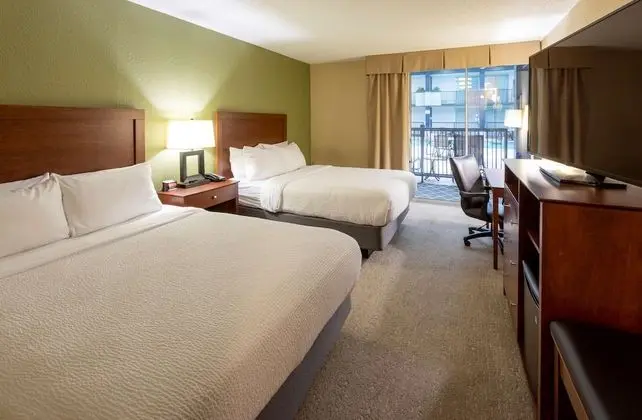 Standard Oda, 2 Büyük (Queen) Boy Yatak, Veranda, Havuz Manzaralı