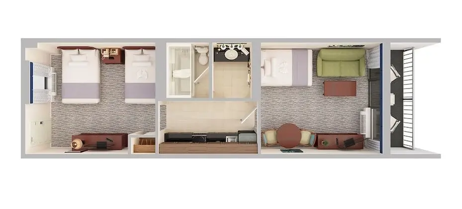 Süit, Balkon, Okyanus Manzaralı