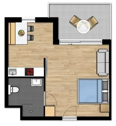 Essential Suite - 2p | Double bed - Disabled-friendly