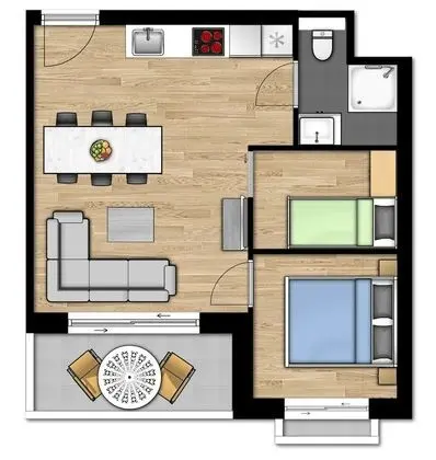 Comfort Suite - 5p | Bedroom - Sleeping corner