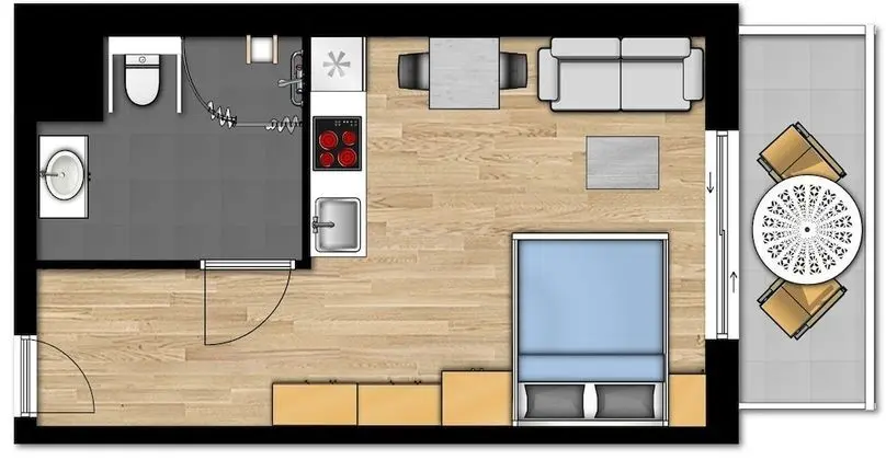 Essential Suite - 2p | Double bed - Disabled-friendly