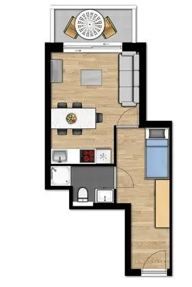 Essential suite - 5p | Sleeping corner - Sofa bed