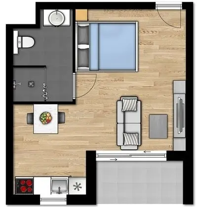 Essential Suite - 2p | Double bed - Disabled-friendly