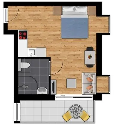 Essential Suite - 2p | Double bed - Disabled-friendly