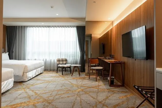 Deluxe Oda, 2 Büyük (Queen) Boy Yatak, Küvet, Şehir Manzaralı