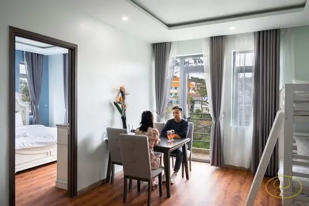 Stüdyo, Balkon, Bahçe Manzaralı (Studio Suite Super King and Bunk Bed)