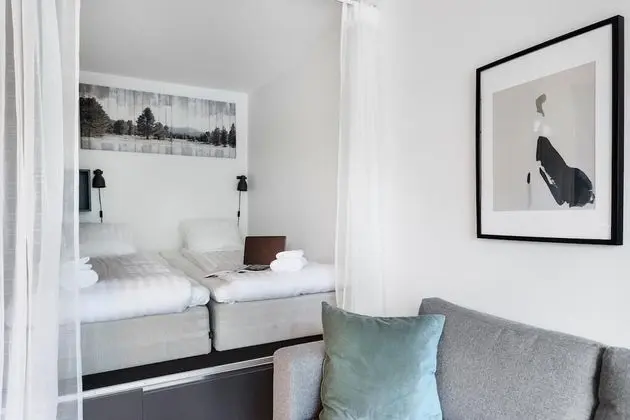 Superior Apart Daire, Bahçe Manzaralı (2 Twin Beds with Sofa Bed)