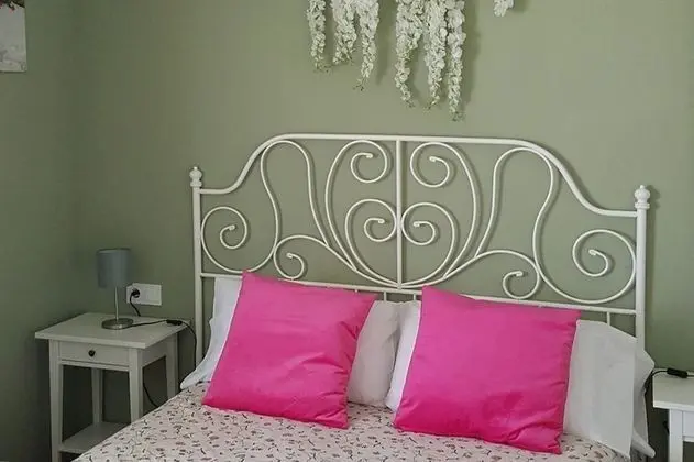 Habitación con cama doble, baño privado