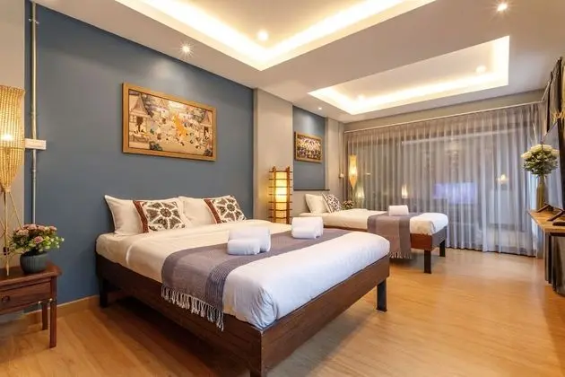Deluxe Üç Kişilik Oda, Bahçe Manzaralı