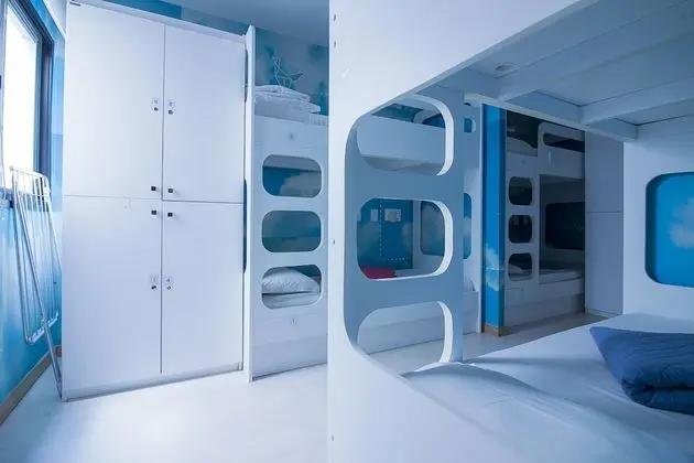 Ortak Ranzalı Oda, Karma Ranzalı Oda (8 Beds / 8 Camas)