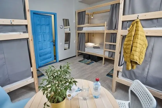 Economy Ortak Ranzalı Oda, Karma Ranzalı Oda (Bed in 6-Bed Mixed Dormitory) (Blue)