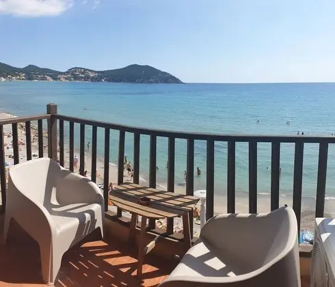 Superior Tek Büyük Yataklı Oda, Banyolu/Duşlu, Deniz Manzaralı (avec Balcon )